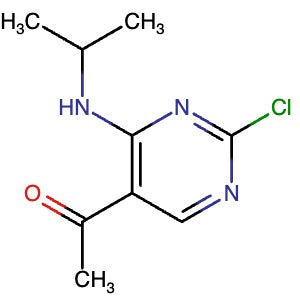 1204400-54-3 | 1-(2-Chloro-4-((prop-2-yl)amino)pyrimidin-5-yl)ethan-1-one - Hoffman Fine Chemicals