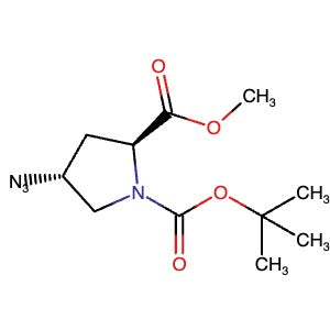 121147-97-5 | 1-(tert-Butyl) 2-methyl (2S,4R)-4-azidopyrrolidine-1,2-dicarboxylate - Hoffman Fine Chemicals