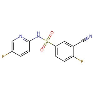 1235406-63-9 | 3-Cyano-4-fluoro-N-(5-fluoropyridin-2-yl)benzenesulfonamide - Hoffman Fine Chemicals