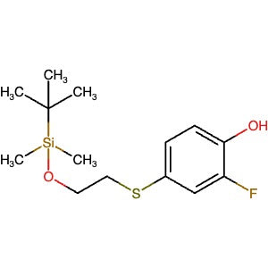 1258001-15-8 | 4-((2-((tert-Butyldimethylsilyl)oxy)ethyl)thio)-2-fluorophenol - Hoffman Fine Chemicals