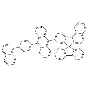 1262281-90-2 | 9-(10-(4-(Naphthalen-1-yl)phenyl)anthracen-9-yl)spiro[benzo[c]fluorene-7,9'-fluorene] - Hoffman Fine Chemicals