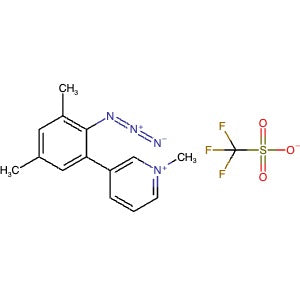 1296770-77-8 | 3-(2-Azido-3,5-dimethylphenyl)-1-methylpyridin-1-ium trifluoromethanesulfonate - Hoffman Fine Chemicals