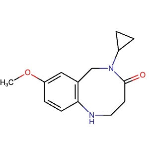 1307893-47-5 | 5-Cyclopropyl-8-methoxy-2,3,5,6-tetrahydrobenzo[b][1,5]diazocin-4(1H)-one - Hoffman Fine Chemicals