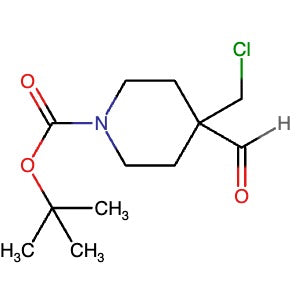 1312131-48-8 | tert-Butyl 4-(chloromethyl)-4-formylpiperidine-1-carboxylate - Hoffman Fine Chemicals