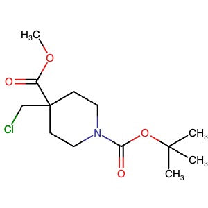 1314319-01-1 | 1-(tert-Butyl) 4-methyl 4-(chloromethyl)piperidine-1,4-dicarboxylate - Hoffman Fine Chemicals