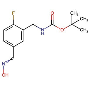 1338473-75-8 | tert-Butyl (2-fluoro-5-((hydroxyimino)methyl)benzyl)carbamate - Hoffman Fine Chemicals