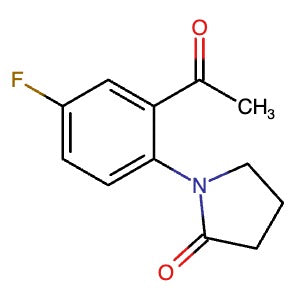 1346819-46-2 | 1-(2-Acetyl-4-fluoro-phenyl)-pyrrolidin-2-one - Hoffman Fine Chemicals