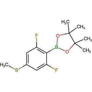 1355011-25-4 | 2-(2,6-Difluoro-4-(methylthio)phenyl)-4,4,5,5-tetramethyl-1,3,2-dioxaborolane - Hoffman Fine Chemicals