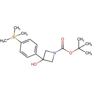 1357614-49-3 | tert-Butyl 3-hydroxy-3-(4-(trimethylsilyl)phenyl)azetidine-1-carboxylate - Hoffman Fine Chemicals