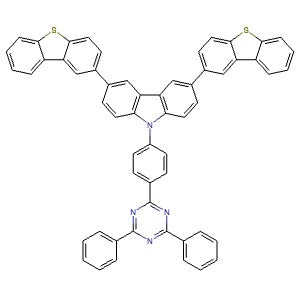 1361094-84-9 | 3,6-Bis(dibenzo[b,d]thiophen-2-yl)-9-(4-(4,6-diphenyl-1,3,5-triazin-2-yl)phenyl)-9H-carbazole - Hoffman Fine Chemicals