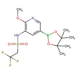 1366131-16-9 | 2,2,2-Trifluoro-N-(2-methoxy-5-(4,4,5,5-tetramethyl-1,3,2-dioxaborolan-2-yl)pyridin-3-yl)ethane-1-sulfonamide - Hoffman Fine Chemicals