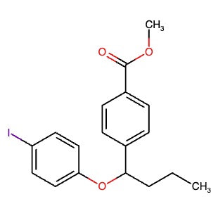 1393125-43-3 | Methyl 4-(1-(4-iodophenoxy)butyl)benzoate - Hoffman Fine Chemicals