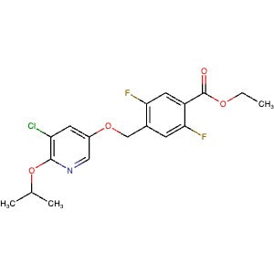 1443432-66-3 | Ethyl 4-(((5-chloro-6-propan-2-yloxypyridin-3-yl)oxy)methyl)-2,5-difluorobenzoate - Hoffman Fine Chemicals