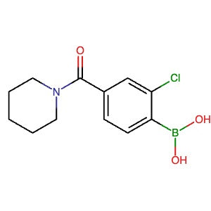 1451392-96-3 | (2-Chloro-4-(piperidine-1-carbonyl)phenyl)boronic acid - Hoffman Fine Chemicals