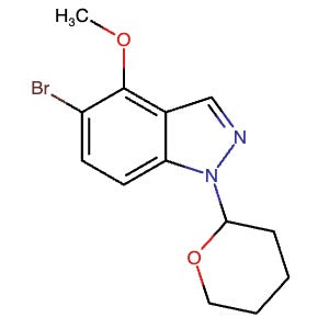 1459253-62-3 | 5-Bromo-4-methoxy-1-(tetrahydro-2H-pyran-2-yl)-1H-indazole - Hoffman Fine Chemicals