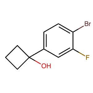 1467060-16-7 | 1-(4-Bromo-3-fluorophenyl)cyclobutan-1-ol - Hoffman Fine Chemicals