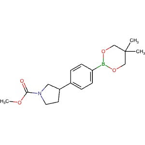 1467060-20-3 | Methyl 3-(4-(5,5-dimethyl-1,3,2-dioxaborinan-2-yl)phenyl)pyrrolidine-1-carboxylate - Hoffman Fine Chemicals