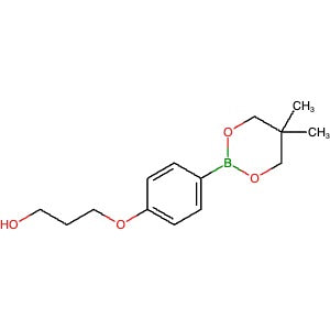 1467060-52-1 | 3-(4-(5,5-Dimethyl-1,3,2-dioxaborinan-2-yl)phenoxy)propan-1-ol - Hoffman Fine Chemicals