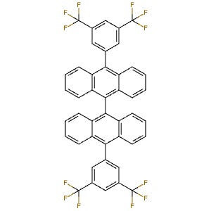 1505456-00-7 | 10,10'-Bis(3,5-bis(trifluoromethyl)phenyl)-9,9'-bianthracene - Hoffman Fine Chemicals