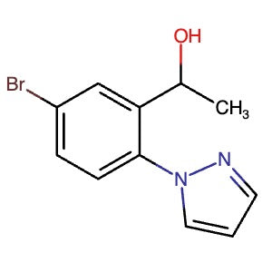 1556212-95-3 | 1-(5-Bromo-2-(1H-pyrazol-1-yl)phenyl)ethan-1-ol - Hoffman Fine Chemicals