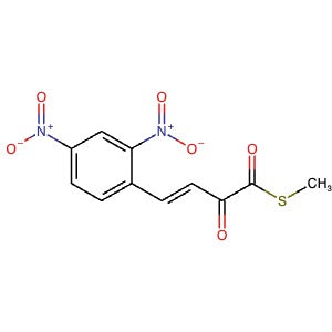 1597410-49-5 | (E)-S-Methyl 4-(2,4-dinitrophenyl)-2-oxobut-3-enethioate - Hoffman Fine Chemicals