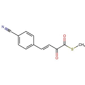 1597410-50-8 | (E)-S-Methyl 4-(4-cyanophenyl)-2-oxobut-3-enethioate - Hoffman Fine Chemicals