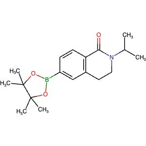 1614233-77-0 | 2-(Prop-2-yl)-6-(4,4,5,5-tetramethyl-1,3,2-dioxaborolan-2-yl)-3,4-dihydroisoquinolin-1(2H)-one - Hoffman Fine Chemicals