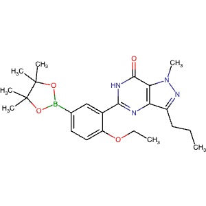 1624796-20-8 | 5-[2-Ethoxy-5-(4,4,5,5-tetramethyl-1,3,2-dioxaborolan-2-yl)phenyl]-1-methyl-3-propyl-6H-pyrazolo[4,3-d]pyrimidin-7-one - Hoffman Fine Chemicals