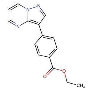 1632251-26-3 | Ethyl 4-(pyrazolo[1,5-a]pyrimidin-3-yl)benzoate - Hoffman Fine Chemicals