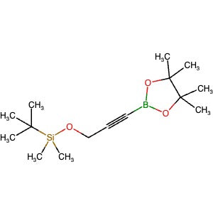 1698908-32-5 | tert-Butyldimethyl((3-(4,4,5,5-tetramethyl-1,3,2-dioxaborolan-2-yl)prop-2-yn-1-yl)oxy)silane - Hoffman Fine Chemicals