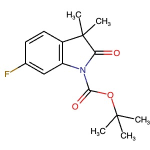 1800261-10-2 | tert-Butyl 6-fluoro-3,3-dimethyl-2-oxoindoline-1-carboxylate - Hoffman Fine Chemicals