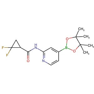 1801684-81-0 | 2,2-Difluoro-N-(4-(4,4,5,5-tetramethyl-1,3,2-dioxaborolan-2-yl)pyridin-2-yl)cyclopropane-1-carboxamide - Hoffman Fine Chemicals