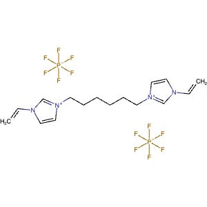 1801912-60-6 | 3,3'-(Hexane-1,6-diyl)bis(1-vinyl-1H-imidazol-3-ium) hexafluorophosphate(V) - Hoffman Fine Chemicals