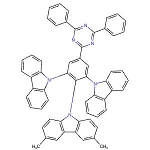 1808158-42-0 | 9,9'-(2-(3,6-Dimethyl-9H-carbazol-9-yl)-5-(4,6-diphenyl-1,3,5-triazin-2-yl)-1,3- phenylene)bis(9H-carbazole) - Hoffman Fine Chemicals