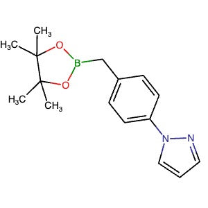 1820814-52-5 | 1-(4-((4,4,5,5-Tetramethyl-1,3,2-dioxaborolan-2-yl)methyl)phenyl)-1H-pyrazole - Hoffman Fine Chemicals