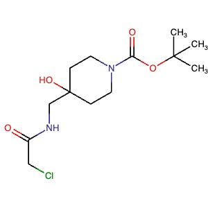 1823270-21-8 | tert-butyl 4-((2-Chloroacetamido)methyl)-4-hydroxypiperidine-1-carboxylate - Hoffman Fine Chemicals