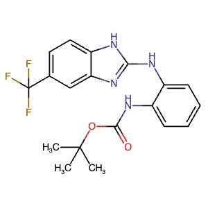 1965305-70-7 | tert-Butyl (2-((5-(trifluoromethyl)-1H-benzo[d]imidazol-2-yl)amino)phenyl)carbamate - Hoffman Fine Chemicals