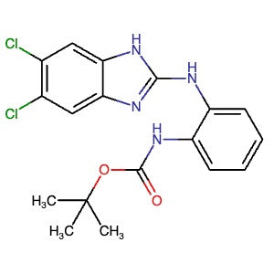 1965305-71-8 | tert-Butyl (2-((5,6-dichloro-1H-benzo[d]imidazol-2-yl)amino)phenyl)carbamate - Hoffman Fine Chemicals