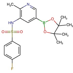 1972632-21-5 | 4-Fluoro-N-(2-methyl-5-(4,4,5,5-tetramethyl-1,3,2-dioxaborolan-2-yl)pyridin-3-yl)benzenesulfonamide - Hoffman Fine Chemicals