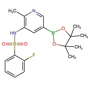 1972640-24-6 | 2-Fluoro-N-(2-methyl-5-(4,4,5,5-tetramethyl-1,3,2-dioxaborolan-2-yl)pyridin-3-yl)benzenesulfonamide - Hoffman Fine Chemicals