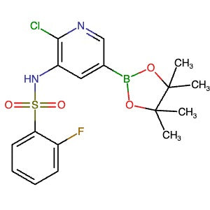 1972646-23-3 | N-(2-Chloro-5-(4,4,5,5-tetramethyl-1,3,2-dioxaborolan-2-yl)pyridin-3-yl)-2-fluorobenzenesulfonamide - Hoffman Fine Chemicals