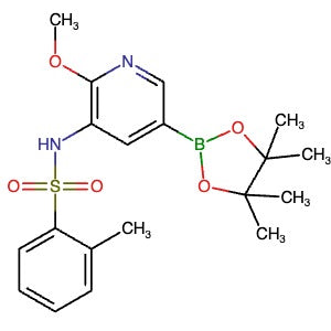 1972646-25-5 | N-(2-Methoxy-5-(4,4,5,5-tetramethyl-1,3,2-dioxaborolan-2-yl)pyridin-3-yl)-2-methylbenzenesulfonamide - Hoffman Fine Chemicals