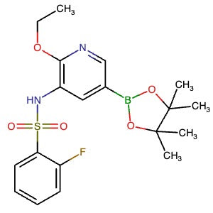 1972650-15-9 | N-(2-Ethoxy-5-(4,4,5,5-tetramethyl-1,3,2-dioxaborolan-2-yl)pyridin-3-yl)-2-fluorobenzenesulfonamide - Hoffman Fine Chemicals