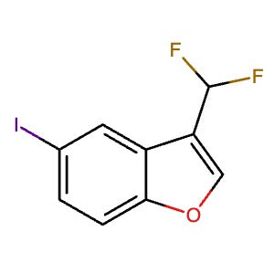 1989618-54-3 | 3-(Difluoromethyl)-5-iodobenzofuran - Hoffman Fine Chemicals