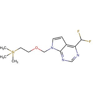 1989620-68-9 | 4-(Difluoromethyl)-7-((2-(trimethylsilyl)ethoxy)methyl)-7H-pyrrolo[2,3-d]pyrimidine - Hoffman Fine Chemicals