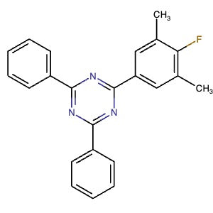 2061376-86-9 | 2-(4-Fluoro-3,5-dimethylphenyl)-4,6-diphenyl-1,3,5-triazine - Hoffman Fine Chemicals