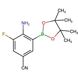 2071267-76-8 | 4-Amino-3-fluoro-5-(4,4,5,5-tetramethyl-1,3,2-dioxaborolan-2-yl)benzonitrile - Hoffman Fine Chemicals