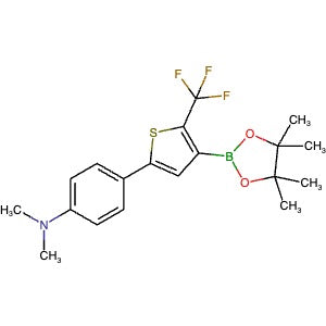 2095781-83-0 | 2-(4-N,N-Dimethylaminophenyl)-4-(4,4,5,5-tetramethyl-1,3,2-dioxaborolan-2-yl)-5-trifluoromethylthiophene - Hoffman Fine Chemicals