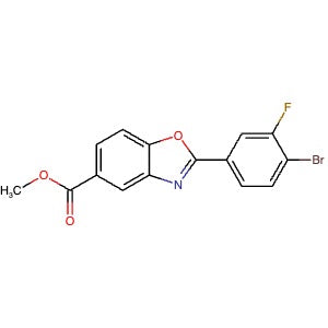 2102425-29-4 | Methyl 2-(4-bromo-3-fluorophenyl)-1,3-benzoxazole-5-carboxylate - Hoffman Fine Chemicals