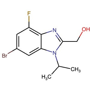 2177297-27-5 | (6-Bromo-4-fluoro-1-(propan-2-yl)-1H-benzo[d]imidazol-2-yl)methanol - Hoffman Fine Chemicals